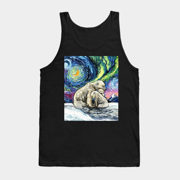 Polar Night Tank Top by sagittariusgallery